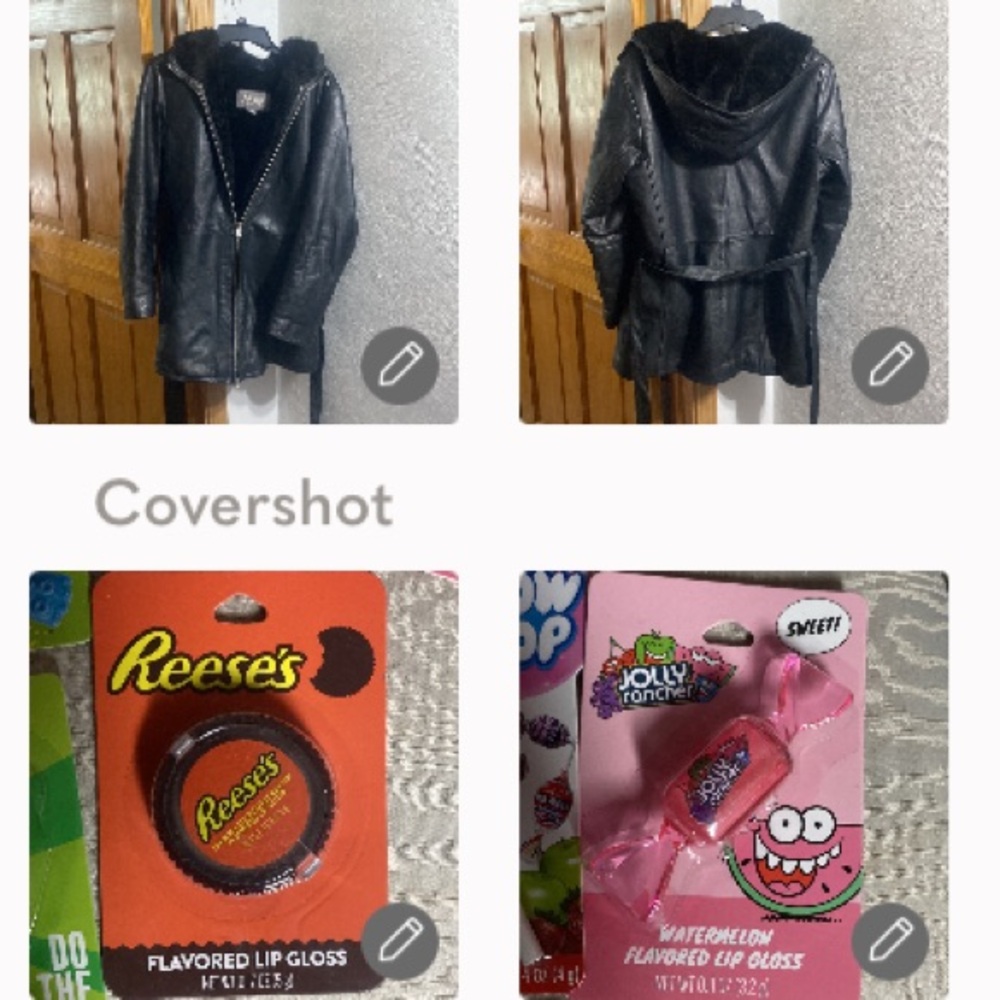 Wilson Leather Coat Szm+Nip Reeses/Jolly Rancher - image 1